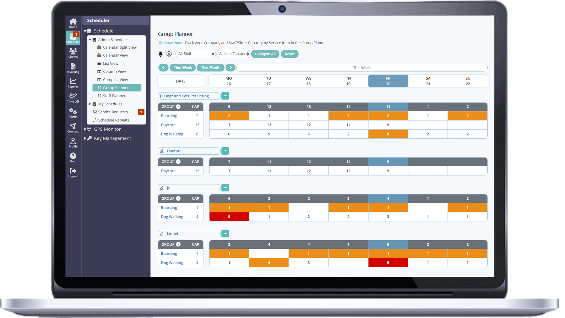 screenshot of Pet Sitter Plus
